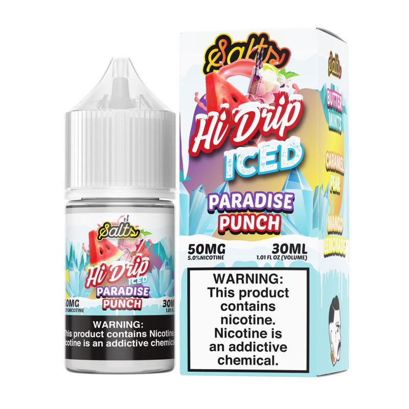 Paradise Punch Iced by Hi-Drip Salts Series 30mL with packaging