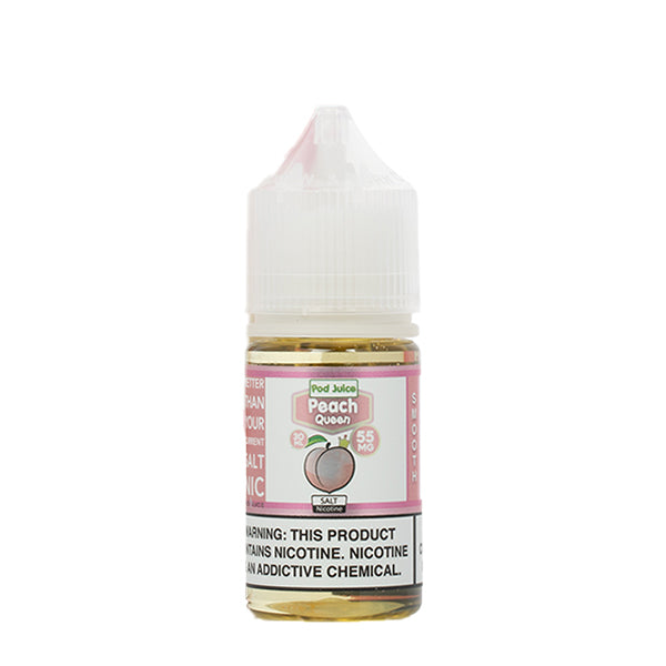 Peach Queen Salt by Pod Juice E-Liquid 30mL bottle