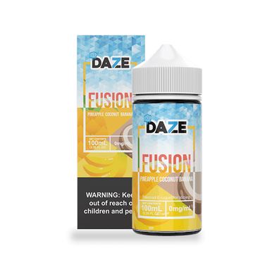 Pineapple Coconut Banana Iced by 7 Daze E-Liquid 100mL with Packaging