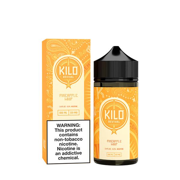 Pineapple Whip by Kilo Revival E-Liquid 100ML with packaging