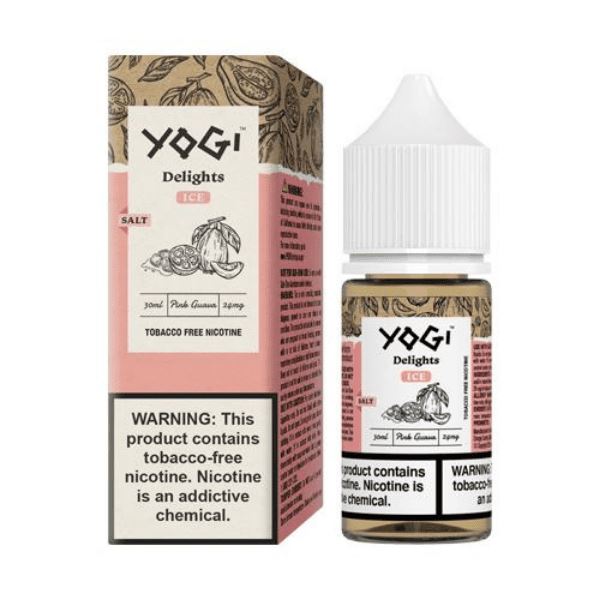 Pink Guava Ice by Yogi Delights Tobacco-Free Nicotine Salt 30ml with packaging