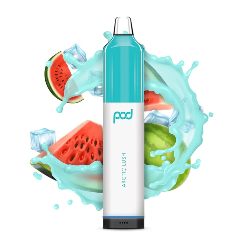 Pod Mesh 5500 Disposable | 5500 Puffs | 12mL - Arctic Lush with background