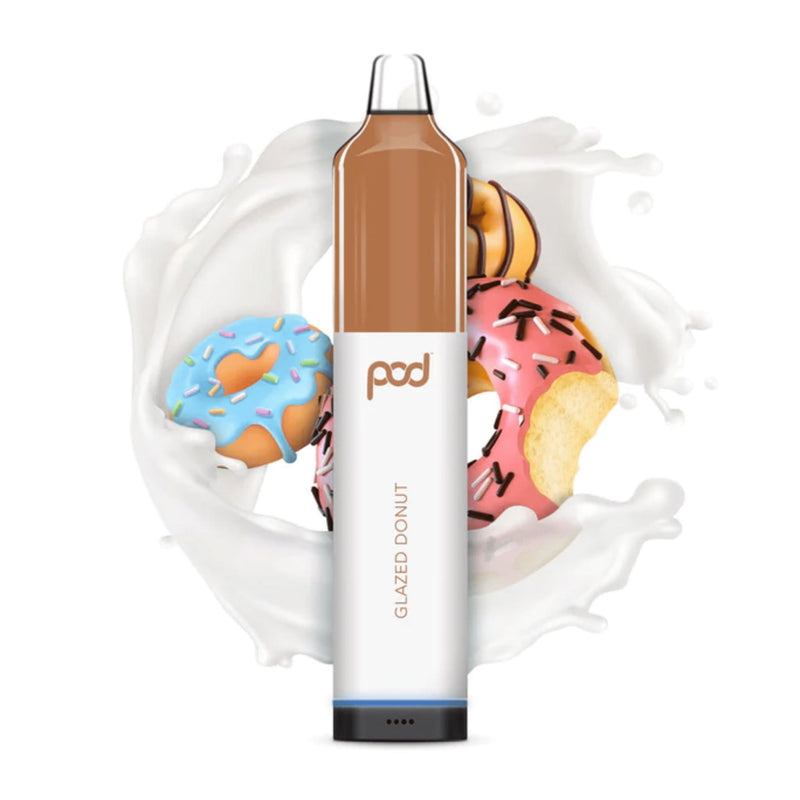 Pod Mesh 5500 Disposable | 5500 Puffs | 12mL - Glazed Donut with background