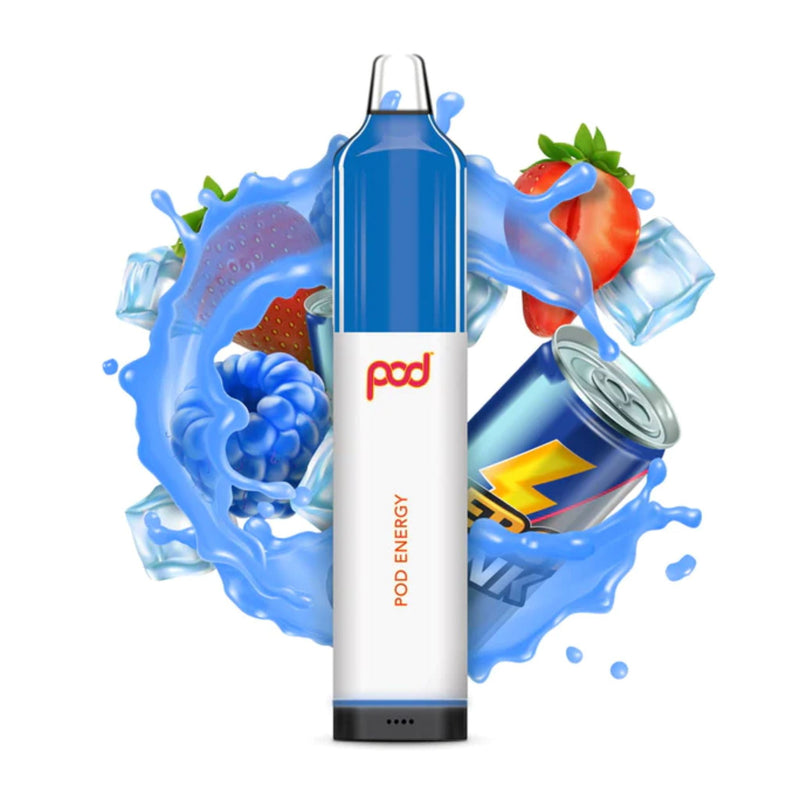 Pod Mesh 5500 Disposable | 5500 Puffs | 12mL - Pod Energy with background