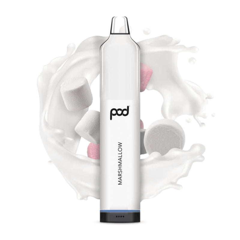 Pod Mesh 5500 Disposable | 5500 Puffs | 12mL - Marshmallow with background