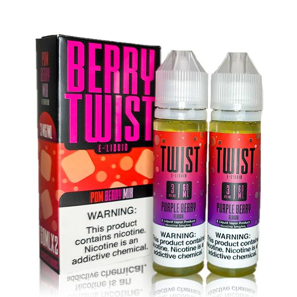 Pom Berry Mix By Twist E-Liquid 120ML with packaging