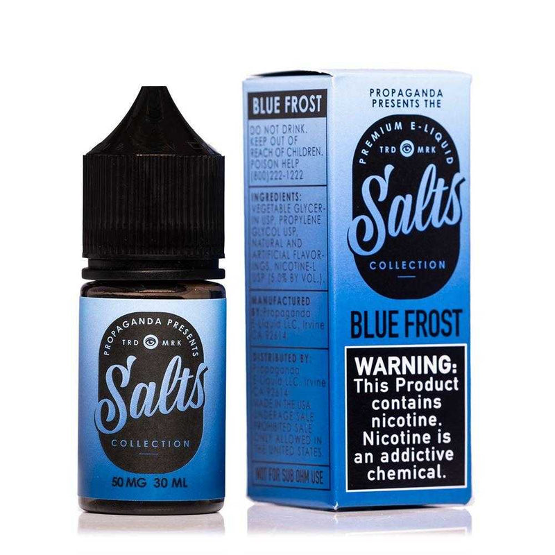 Blue Frost by Propaganda Salts 30ml with packaging