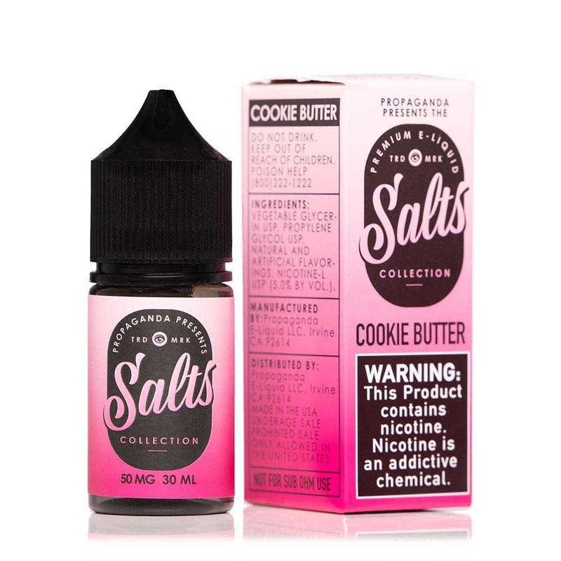 Cookie Butter by Propaganda Salts 30ml with packaging