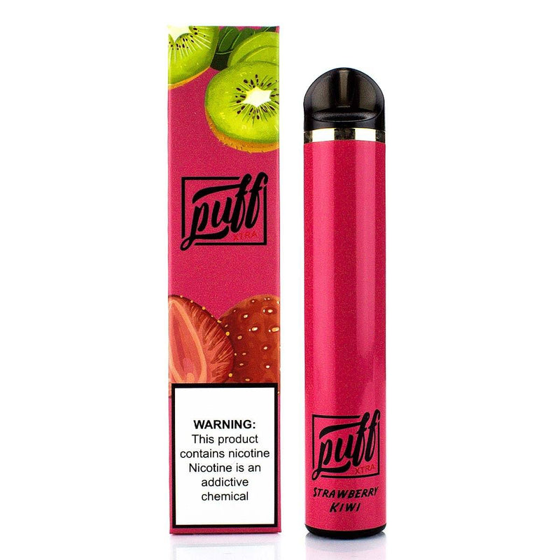 PUFF LABS | XTRA Disposable E-Cigs 5% Nicotine (Individual) strawberry kiwi with packaging