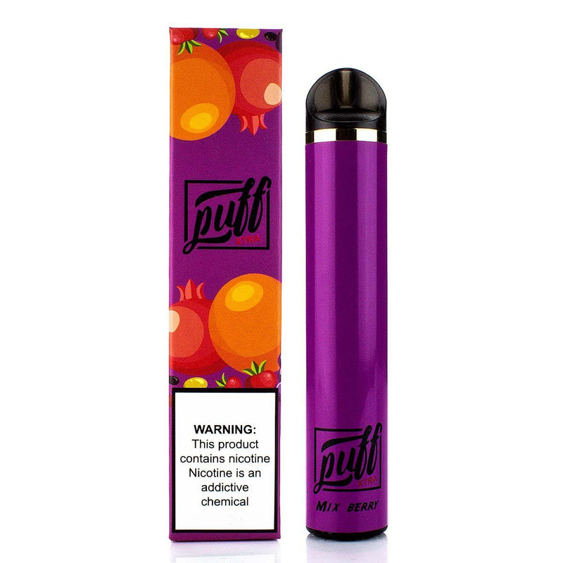 PUFF LABS | XTRA Disposable E-Cigs 5% Nicotine (Individual) mix berry with packaging