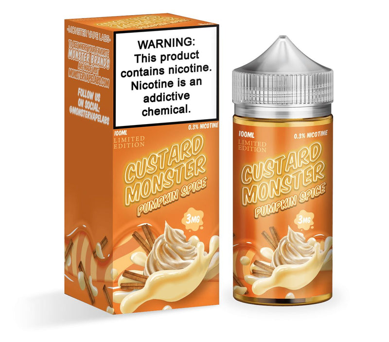Pumpkin Spice by Custard Monster 100mL with Packaging
