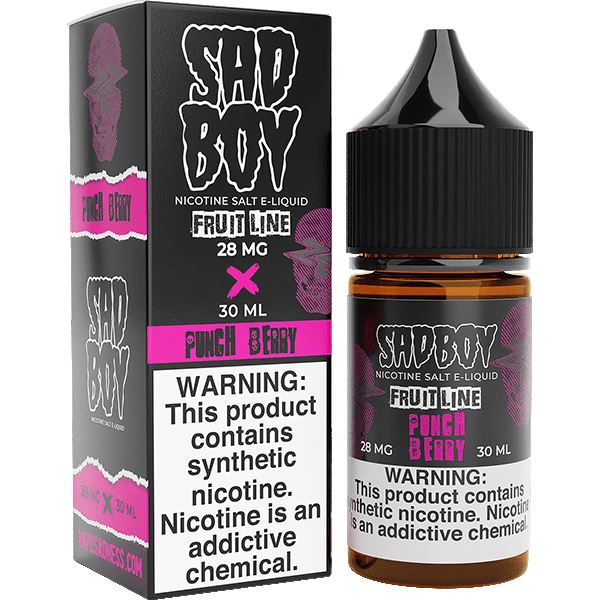 Punch Berry Blood Salt by Sadboy Salts 30ml with packaging