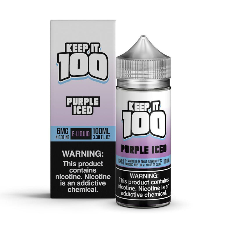 Purple Iced by Keep it 100 TF-Nic Series 100mL with Packaging