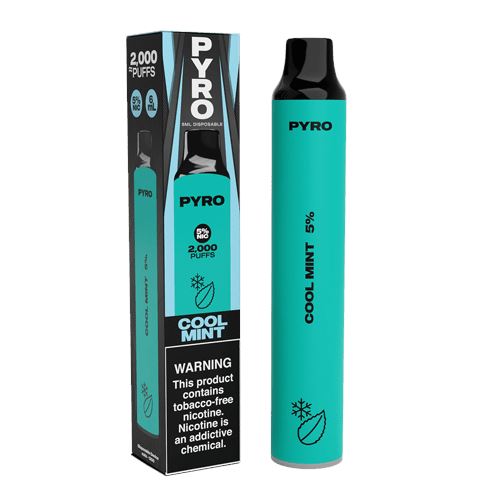 Pyro Disposable 2000 Puffs 6mL cool mint with packaging