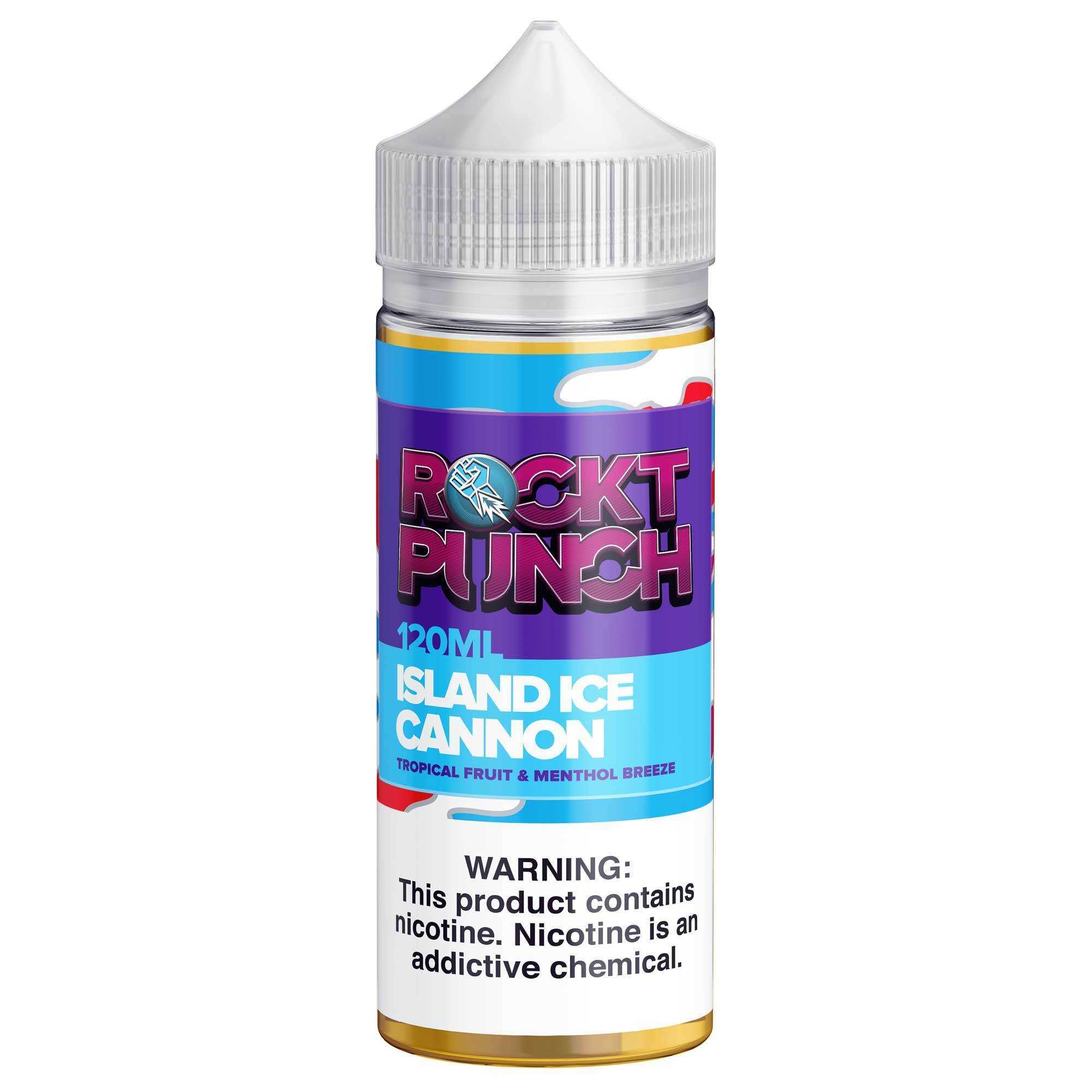 Island Ice Cannon by Rockt Punch Giant Sized E-Juice 120ml bottle
