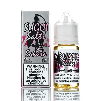 Sakura by Sugoi Vapor Salt E-Liquid with packaging