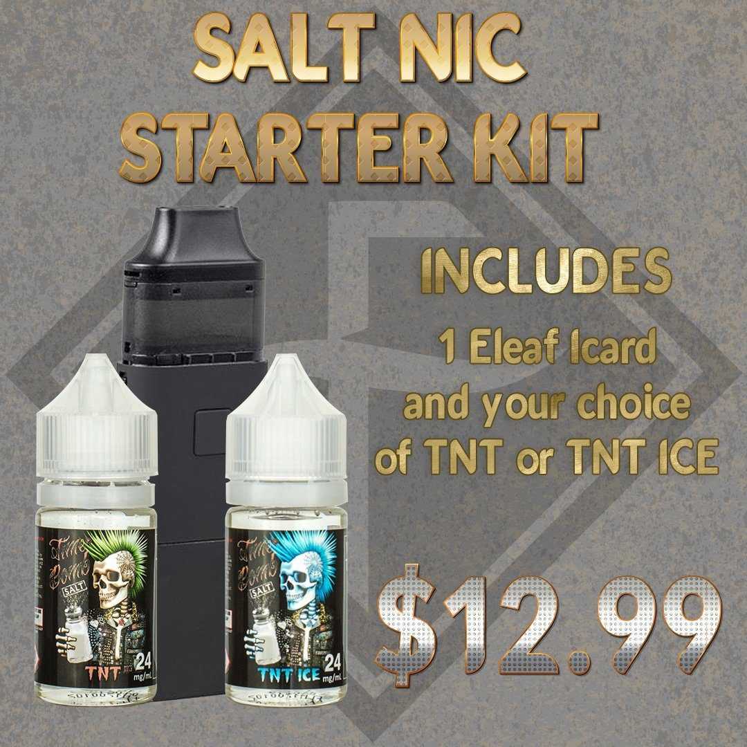 SALT NIC STARTER KIT group photo with price