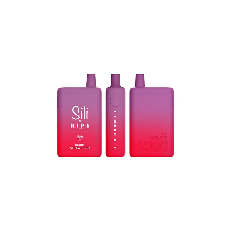 Sili X Ripe Disposable 6000 Puffs 16mL 50mg Berry Strawberry