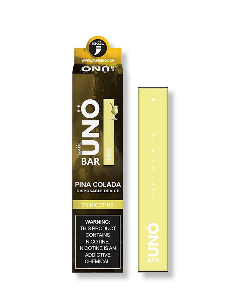 SKOL | UNO Bar Disposable 5% Nicotine (Individual) pina colada with packaging