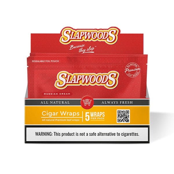 Slapwoods Cigar Wraps – 5 Wraps Single Pack packaging