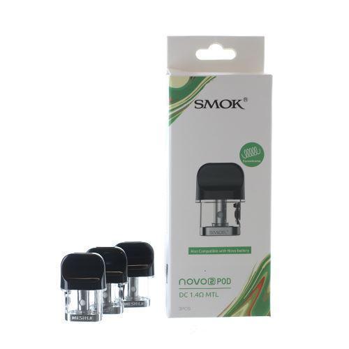 SMOK Novo 2 Replacement Pod Cartridge (Pack of 3) DC 1.4ohm with packaging