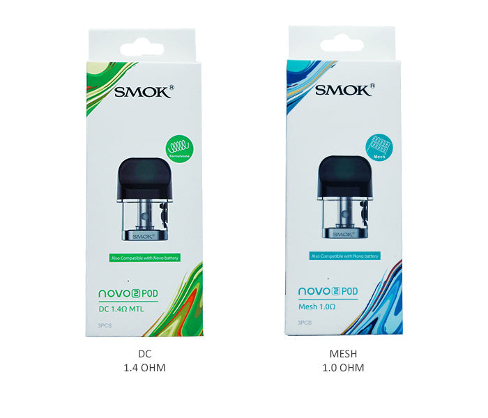 SMOK Novo 2 Replacement Pod Cartridge (Pack of 3) Group Photo