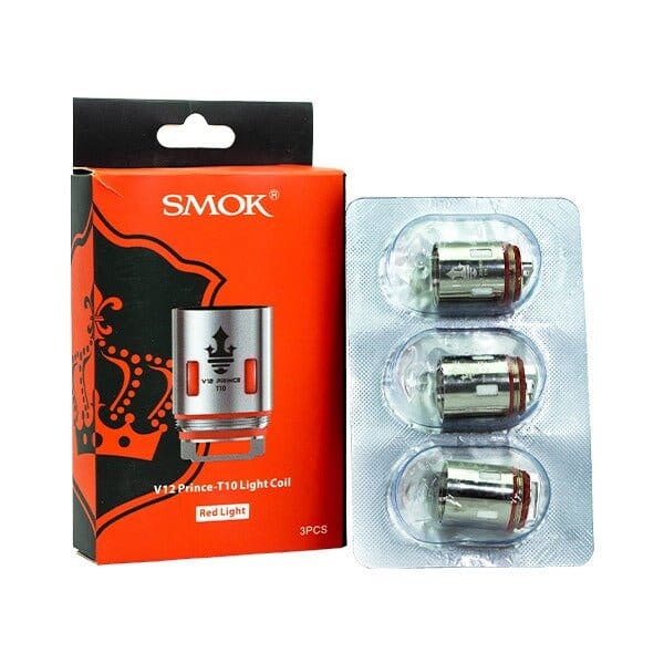 SMOK Prince V12 Replacement Coils | 3 Pack V12 Prince-T10 Light Coil with packaging