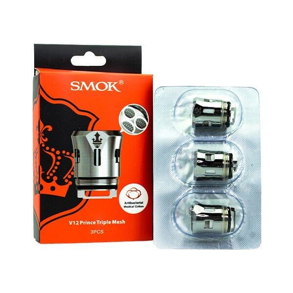 SMOK Prince V12 Replacement Coils | 3 Pack Prince Triple Mesh with packaging