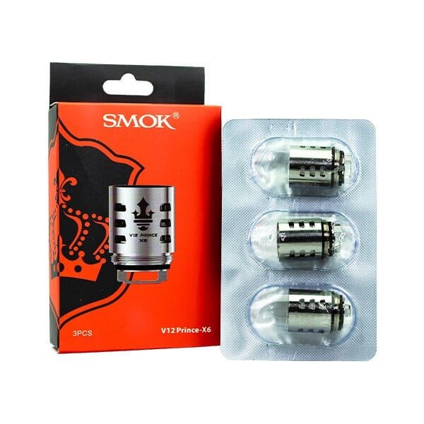 SMOK Prince V12 Replacement Coils | 3 Pack Prince-X6 with packaging