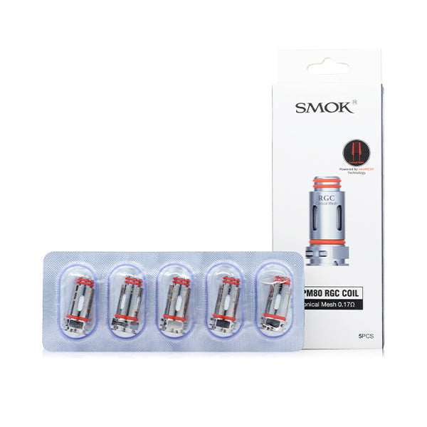 SMOK RGC Conical Mesh Coils | 5-Pack - 0.17ohm with packaging