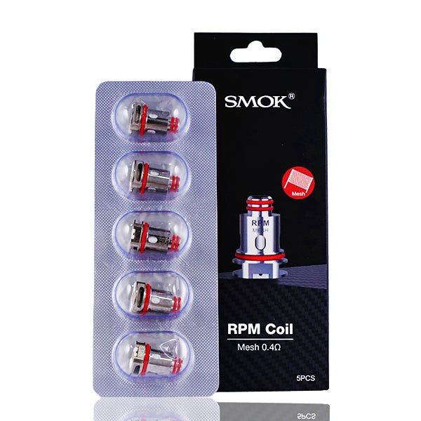SMOK RPM40 Replacement Coils (Pack of 5) Mesh 0.4 ohm with packaging