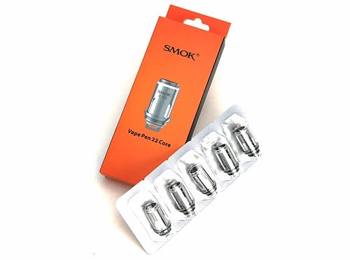 Smok Vape Pen 22 Replacement Coils 5 Pack Mesh 0.15ohm with packaging