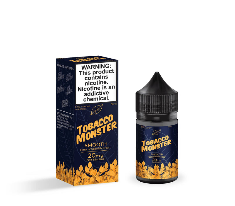 Smooth by Tobacco Monster Salt E-liquid with packaging