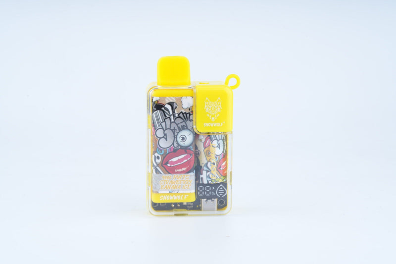 Snowwolf Ease Smart Disposable | 9000 Puffs | 18mL | 50mg strawberry banana ice