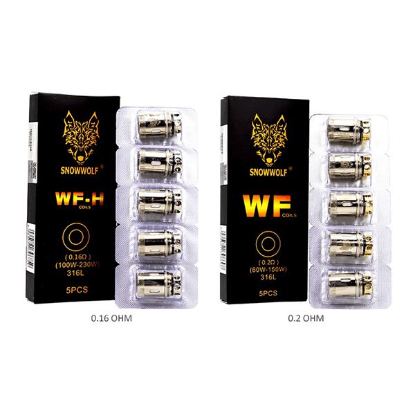 SnowWolf Mfeng WF Replacement Coils (Pack of 5) group photo