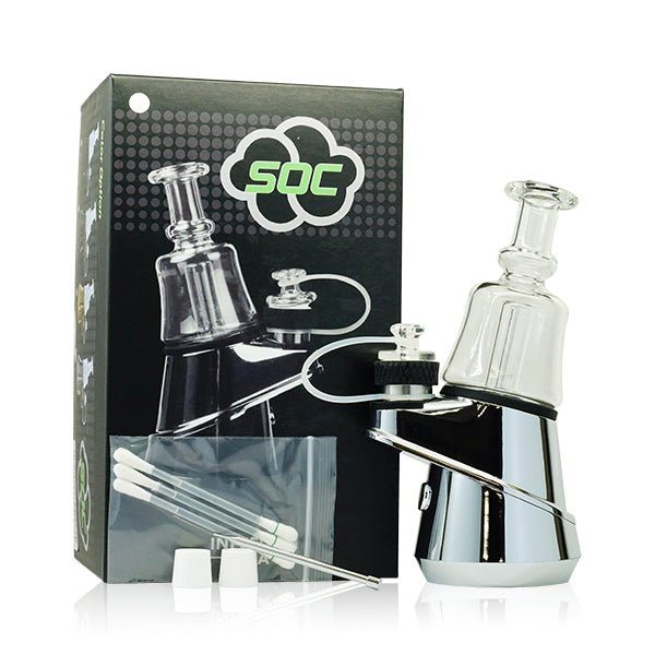 SOC Portable E-Nail Kit gunmetal with packaging