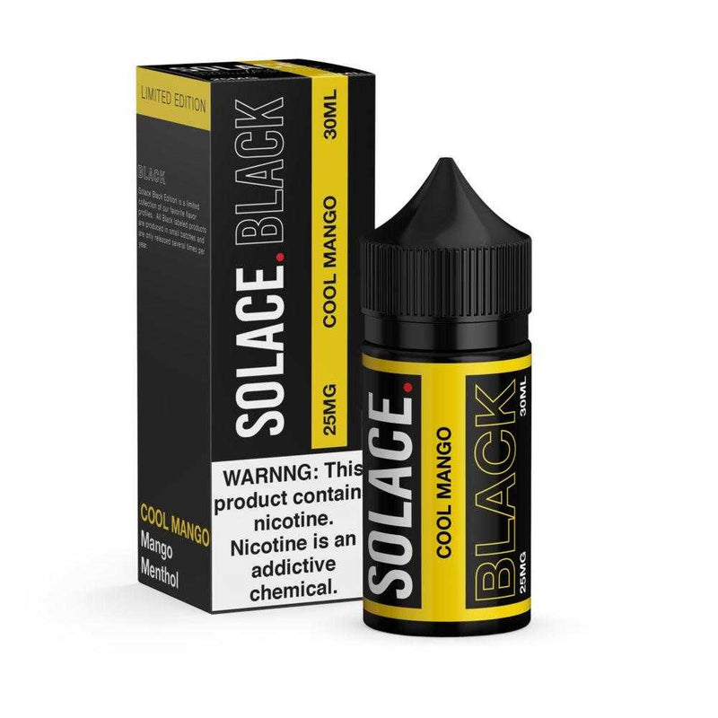 SOLACE BLACK | Cool Mango 30ML eLiquid with packaging