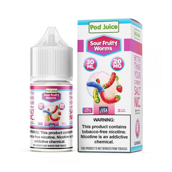 Sour Fruity Worms by Pod Juice Salts Series 30mL