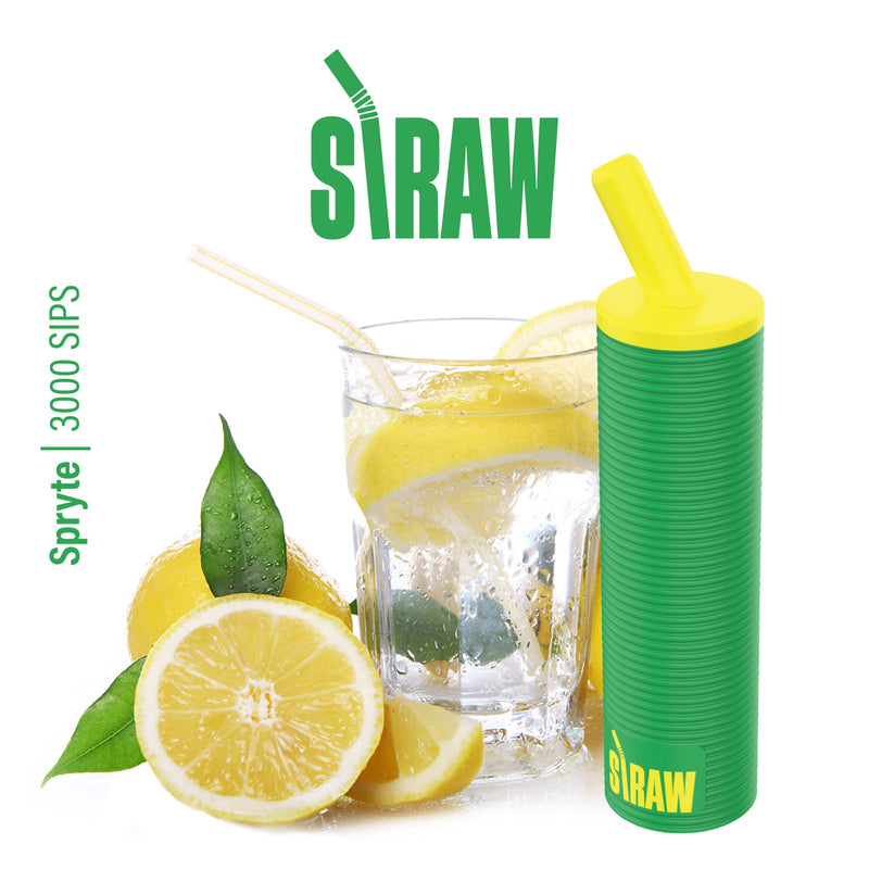 Straw Vape Disposable | 3000 Puffs | 8mL | 50mg Spryte