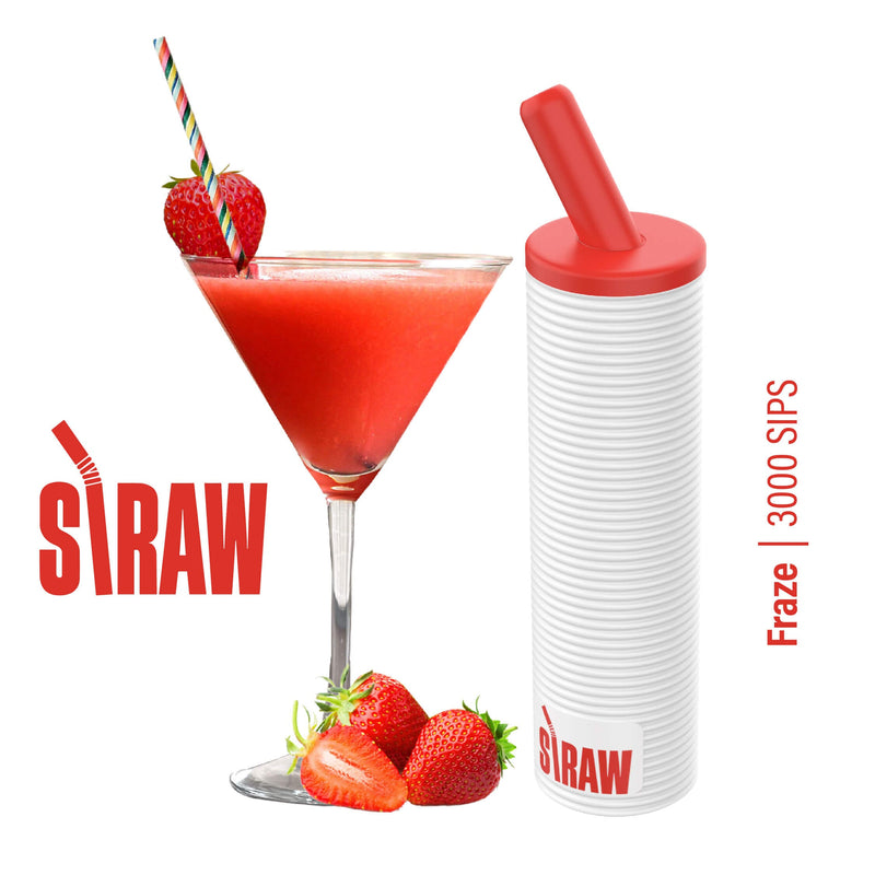Straw Vape Disposable | 3000 Puffs | 8mL | 50mg Fraze