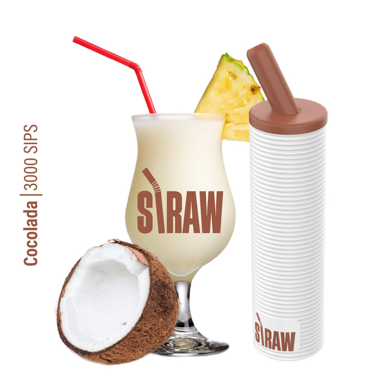 Straw Vape Disposable | 3000 Puffs | 8mL | 50mg Cocolada