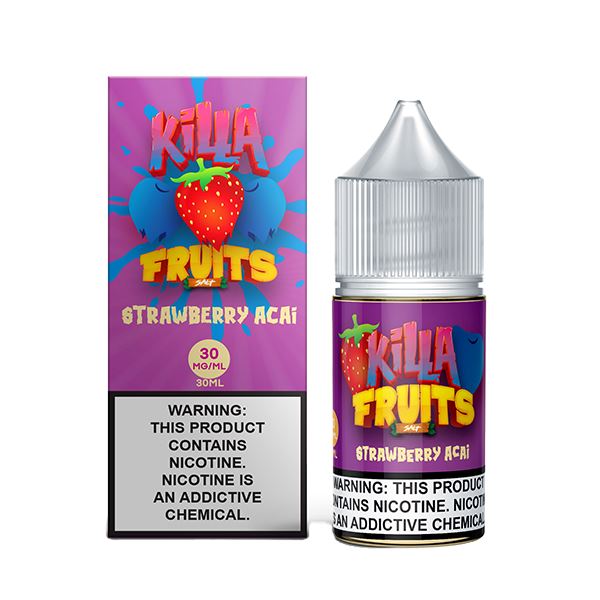 Strawberry Acai by Killa Fruits Salts Series 30mL with packaging