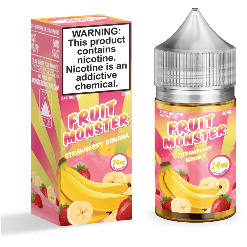 Strawberry Banana by Jam Monster Salts 30ml with packaging