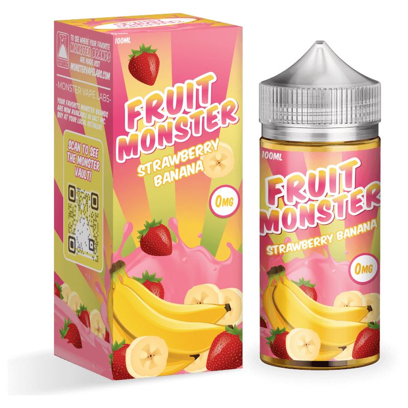 Strawberry Banana by Jam Monster 100ml with packaging