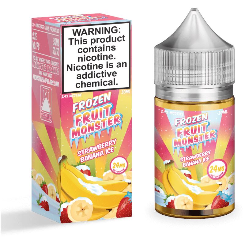 Strawberry Banana Ice by Jam Monster Salts 30ml with packaging