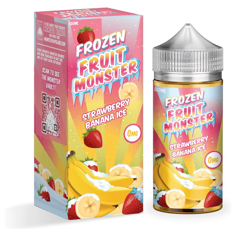 Strawberry Banana Ice by Jam Monster 100ml with packaging