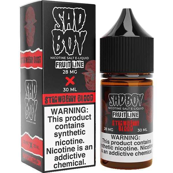 Strawberry Blood by Sadboy Salts 30ml with Packaging