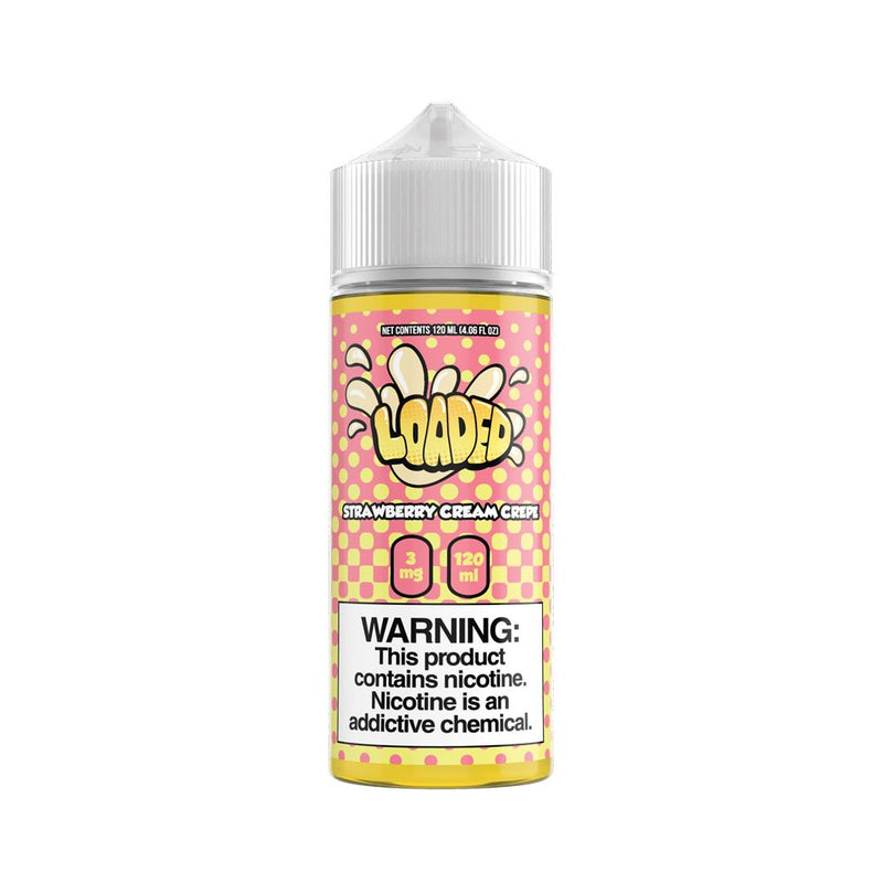Strawberry Cream Crepe by Loaded Series 120ml Bottle