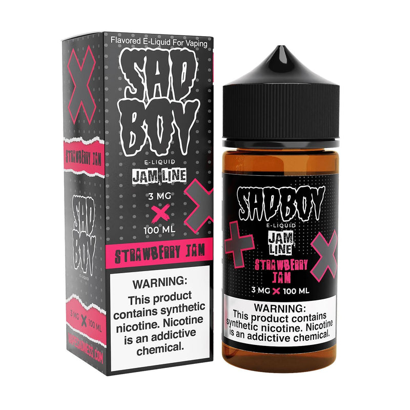 Strawberry Jam Cookie by Sadboy E-Liquid 100ml with packaging