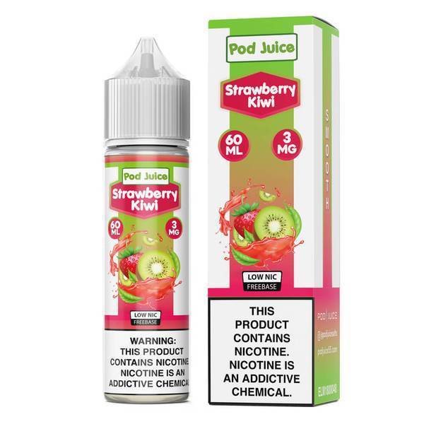 Strawberry Kiwi by POD JUICE 60ML with packaging